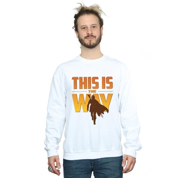 Star Wars Herre The Mandalorian This Is The Way Sweatshirt 4XL W Hvit 4XL