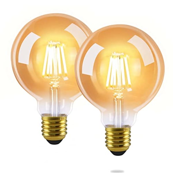 St LED Glödlampa E27 Vintage Lampa - G80 Edison Glödlampa 2700K