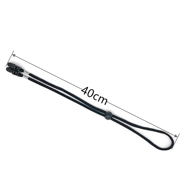 4 st Hatthållare Hatt Hakband SVART black