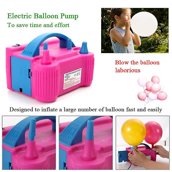 Elektrisk Ballongpumpe for Hjemmet 220v-240v Høy Effekt To Munnstykker