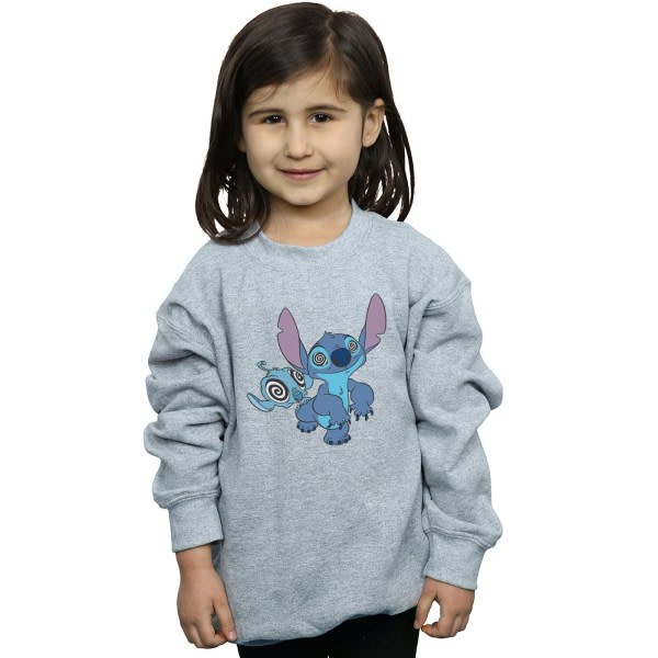 Disney Girls Lilo And Stitch Hypnotized Sweatshirt 5-6 år Bl Sort 5-6 år