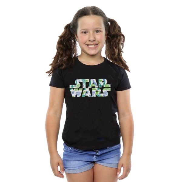 Star Wars Girls Palm Logo bomull T-shirt 9-11 år Svart Svart 9-11 år