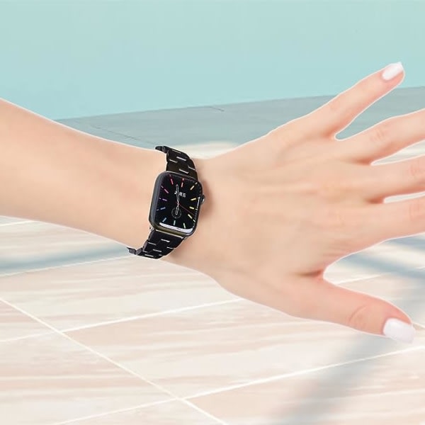lille lille hjertesrem luksus for damer flickor kvinder, kompatibel med Apple Watch serie 8 7 41 mm, serie 6 5 4 SE 40 mm, serie 3 2 1 38 mm