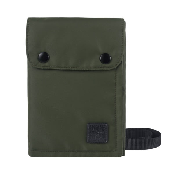 Travel Neck Pouch Passipidike RFID Blocking Stash Wallet - Vihreä