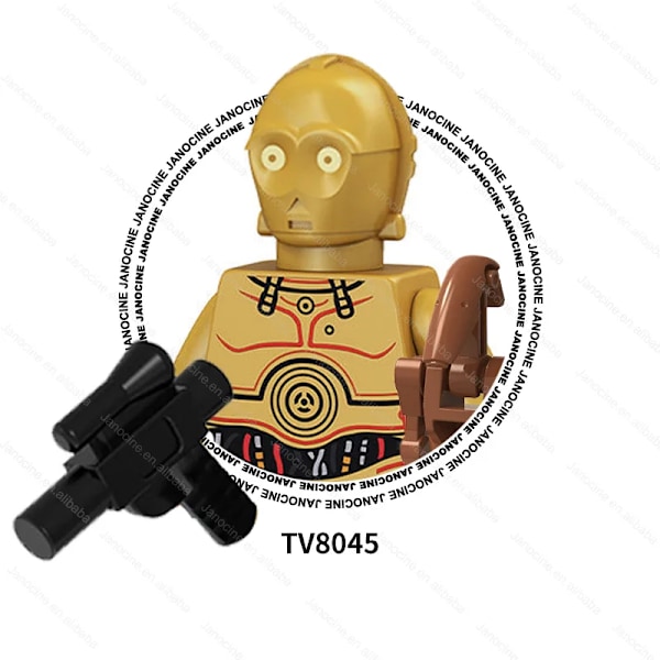 SW Rymdkriget Darth Mini Actionfigurer Klonsoldat Droider Jedi Anakin Skywalker Byggklossar i Plast Set Barnpresent TV8045