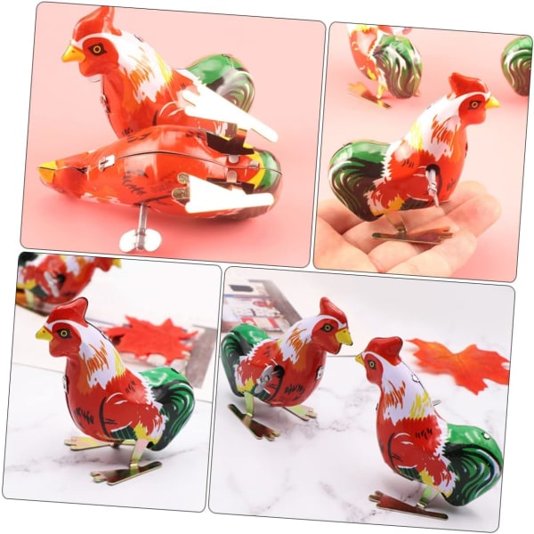 4st Clockwork Hopping Chicken Chick Walking Toys Vattenspel Toy Novelty Easter