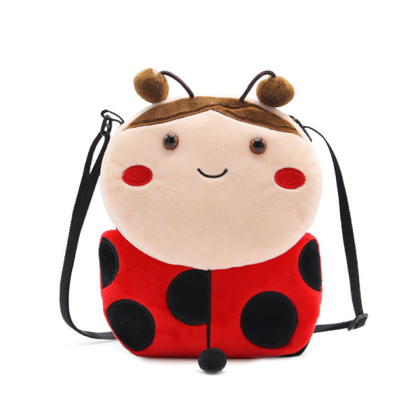 Cartoon Ladybird Baby Myntväskor Messenger Bags - Röda