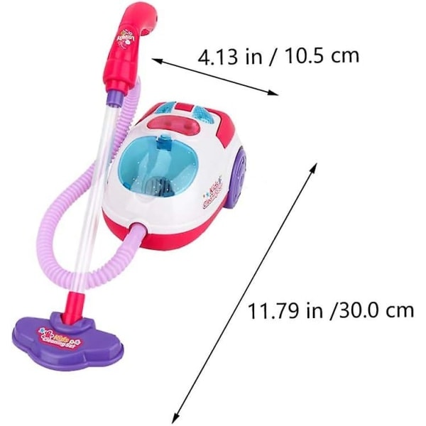 Barn Dammsugare Set Mini Golvrengöring Kvast Dammsugare Barn Låtsaslek Dammsugare Rollspel Husstädning Pojkar Flickleksak SQBB