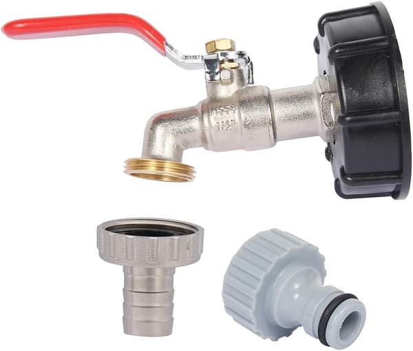 IBC Tank Adapter S60X6 Ersättningsventilkoppling 1/2\" slang-FF-