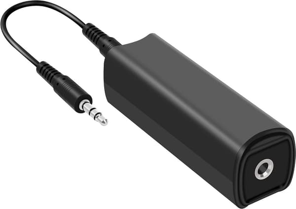 Jordsløyfe lydisolator med 3,5 mm kabel