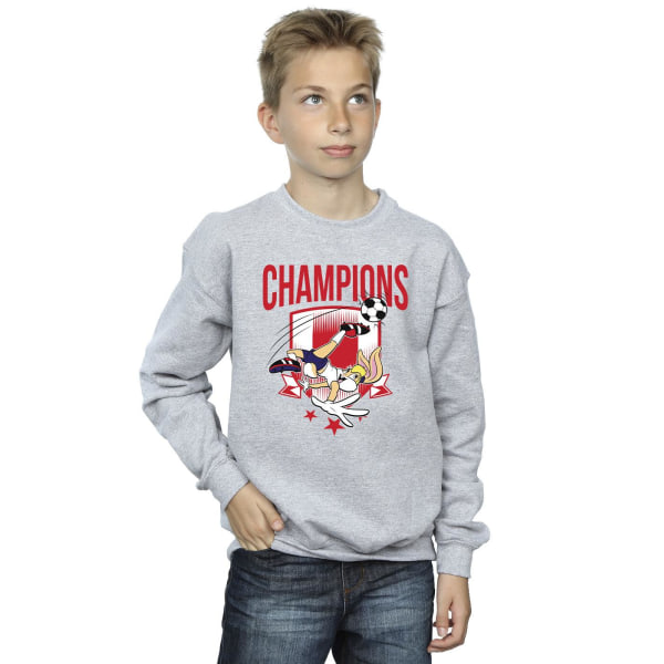 Looney Tunes Boys Lola Football Champions Sweatshirt 7-8 år Sports Grey 7-8 år