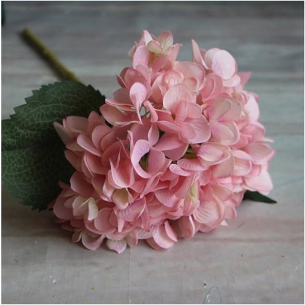 Kunstige blomster Hortensia Kunstige blomster Bryllupsindretning (Pink)
