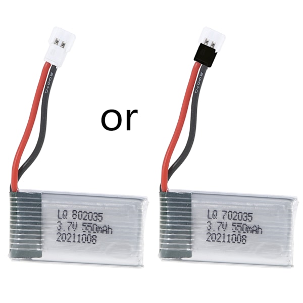 3,7V 550mAh 20C Lipo Batteri 802035/702035 Lithiumbatteri til Hubsan X4 H107 H107L H107D MJXRC F47 DFD-F180 RC Drone