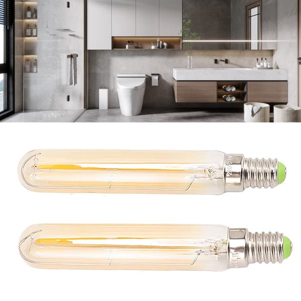 2 stk. LED-rørpære 4W E14 2300K Rørformet glødepære T20x120 220‑240V til belysning-FF-