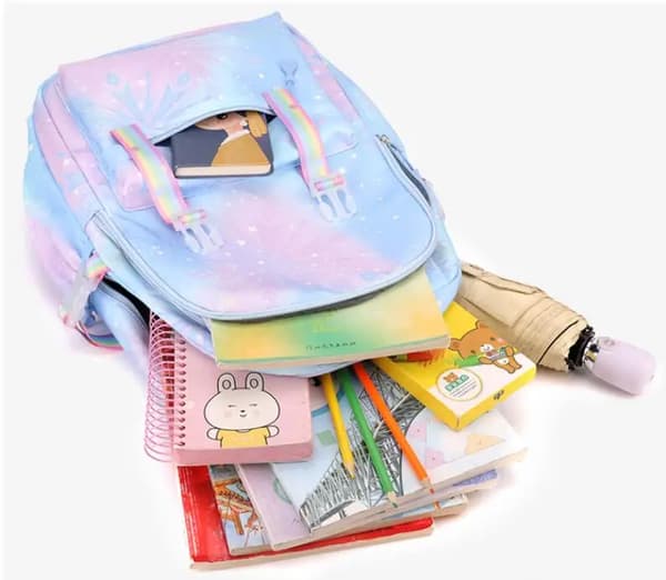 Stitch Piger Rygsæk, Stor Kapacitet Afslappet Pink Skole Taske-FF-