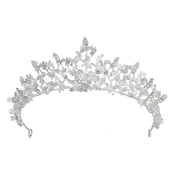 Crystal Wedding Crown Kvinnor Flickor Rhinestone Tiara Pannband