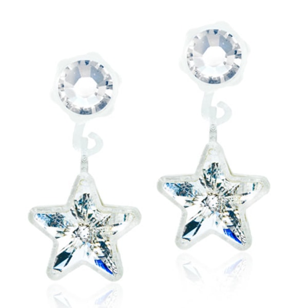Blomdahl Örhängen MP Star Hängande 4/6 mm Crystal