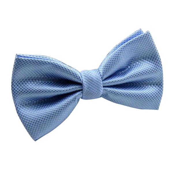 Sløjfe Håndlavet slidstærkt polyester bryllup slips til bryllup lyseblå