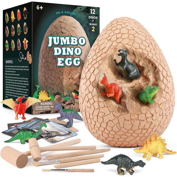 Barne Dinosaur Egg Digging Toy, Overdimensjonert Dinosaur Egg Digg