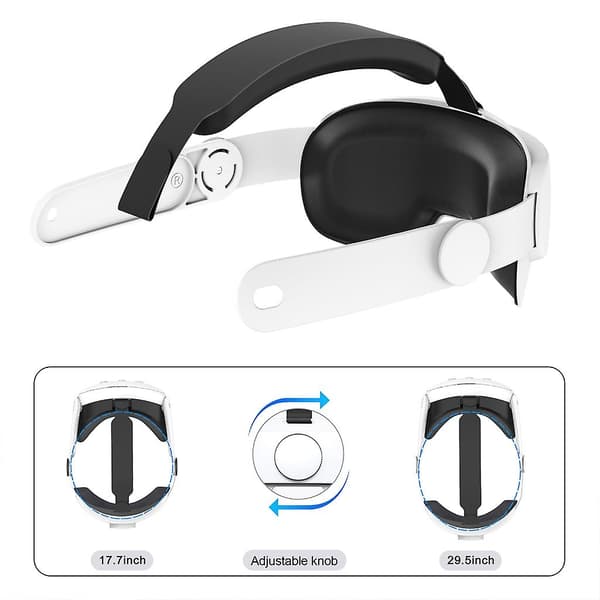 Erstatningshodebånd for Meta Quest 3 VR-tilbehør Justerbart reduserer hode trykket for Meta Quest 3-stropp-XF9-