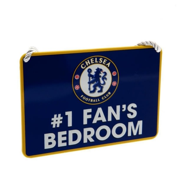 Chelsea FC #1 Fans Makuuhuoneen ovikyltti One Size Sininen/Valkoinen Sininen/Valkoinen One Size