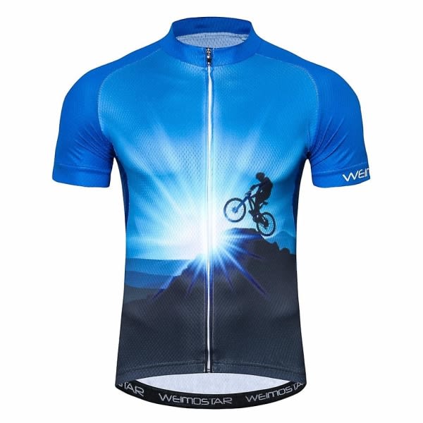 Pyöräilypaita Miesten Pyöräilypaita Summer Pro Mtb Paidat Lyhythihaiset Team Maillot Ciclismo Top Sininen Pyöräilypaita Valkoinen Punainen 13 4XL
