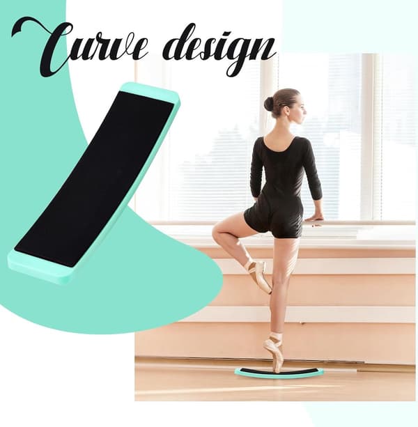 Spinnebræt Sæt 2 Stykker Bærbar Balancetræning til Skøjteløb Ballet Gymnastik