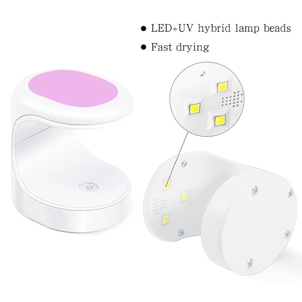 16W UV LED-lamppu kynsien taidekuivaaja Mini Portable Green