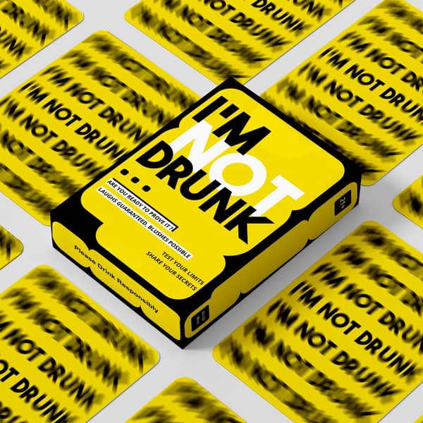 JAG ÄR INTE FULL (Endast engelsk version) - Dryckesspel, Partyspel, Kortspel drunklovers
