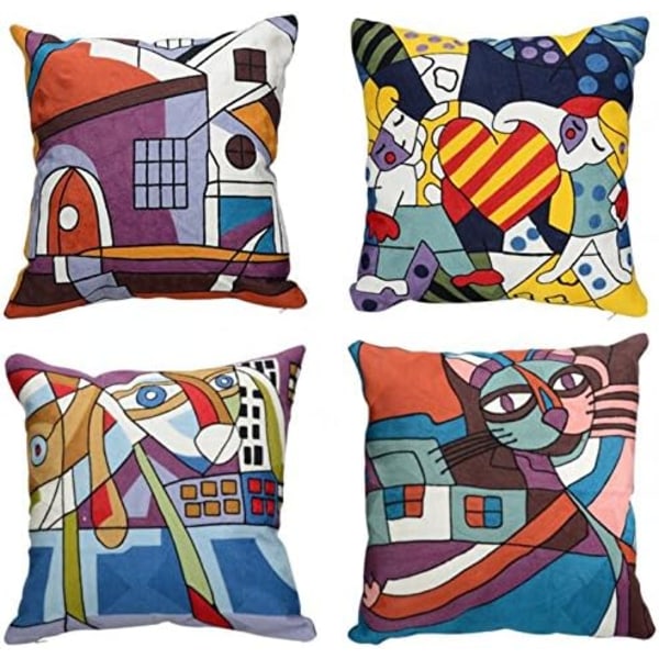 Kuddfodral 45 x 45 Dekorativ Soffa Vardagsrum Skandinavisk B