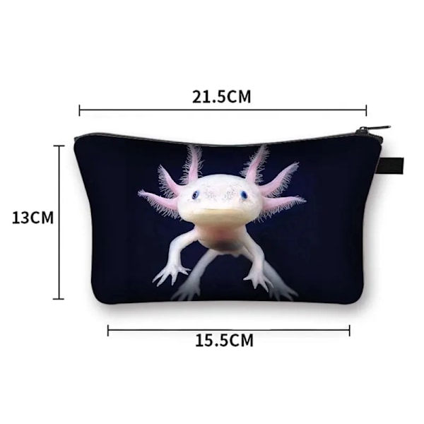 Söpö Axolotl-kotelo Gamesolotl Gamer-meikkilaukut Kawaii Toiletries Järjestäjät Pieni käsilaukku Tytöt Casual Kosmetiikkalaukku shzbxqdw03cw