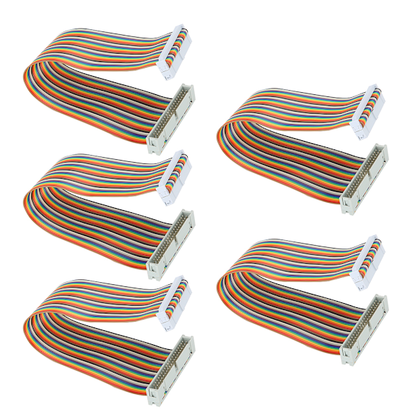 5 st GPIO-kablar för Raspberry Pi hane till hona 40-stifts tråd datortillbehör 20 cm hane till hona 0.2