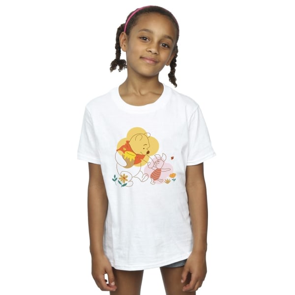 Disney Girls Nalle Puh Nalle T-paita puuvillaa 5-6 vuotta Wh Valkoinen 5-6 vuotta