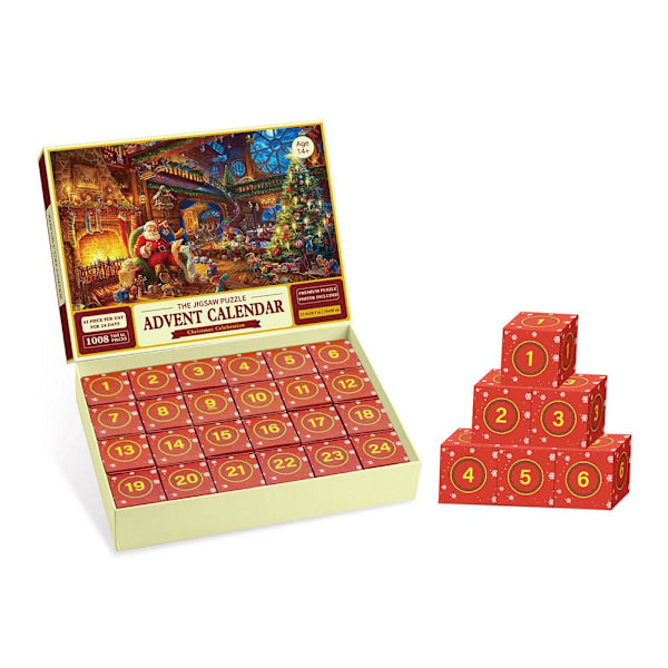 Puslespils-Adventskalender 2023 Julpuslespil-Bitskalendrar D one-size