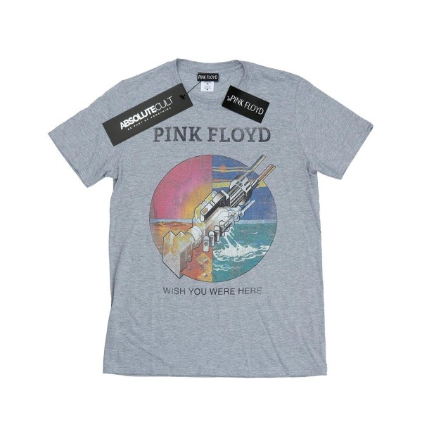 Pink Floyd Girls Wish You Were Here Boyfrit Fit Cotton T-Shir Sports Grey 5-6 år