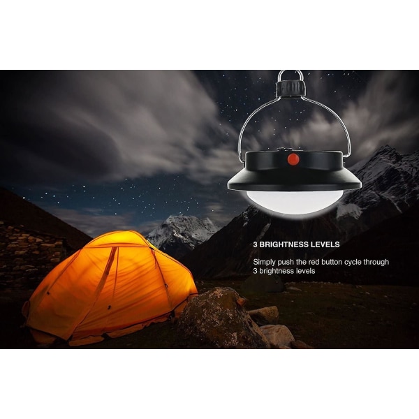 Ultraljusstark bärbar LED-tältlampa - 60 LED-campinglyktan
