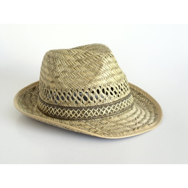 Italiensk Halmhatt i TRILBY Fedora Blues Brothers stil str. 59cm