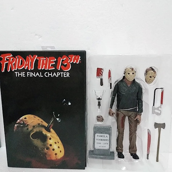 NECA Fredagen den 13:e Figur Leksaker Freddy Jason Voorhees Blod Actionfigur Jason Samlarobjekt Modell Jul Halloween Gåvor No.2