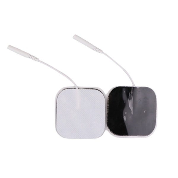 TENS-enhetens elektroder 4X4cm 20 stk, gjenbrukbare latexfrie erstatningselektroder