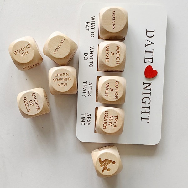 Tärning Set Date Night Game Dice Couple Date Night Game A2