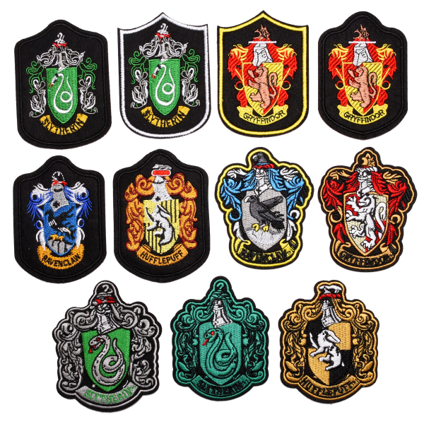 11 stk Harry Potter Skjerf Magic Robe Skolesekk med stoffklistremerke