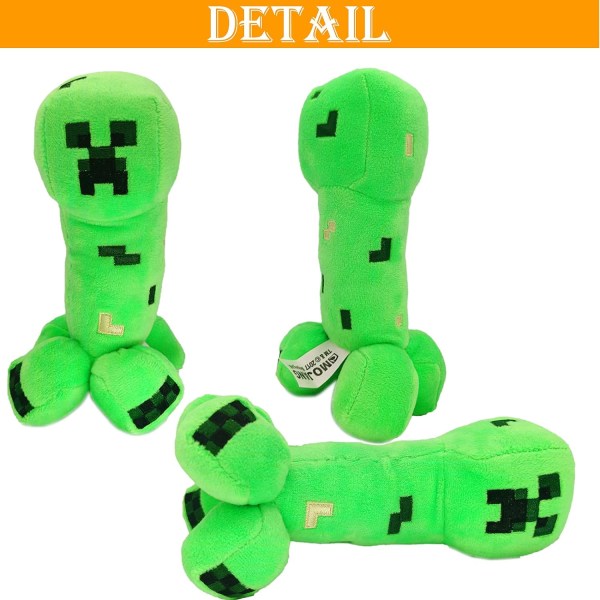 Enderman ja Creeper Pehmolelut 10 tuumaa/7 tuumaa Enderman Creeper 2 kpl nukkeja
