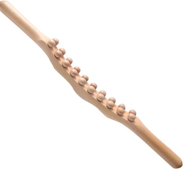Rygmassager, træmassagepind, forlænget træmassagepind, træ gua sha massagepind Bruin