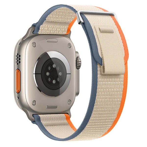 Trail Loop-rem til Apple Watch Band 44mm 40mm 45mm 41mm 42 44 45mm Sportsarmbånd iwatch Ultra 2 49mm serie 9 8 se 7 6 5 4 3 Orange Beige Orange beige Orange beige18 41mm 40mm 38mm