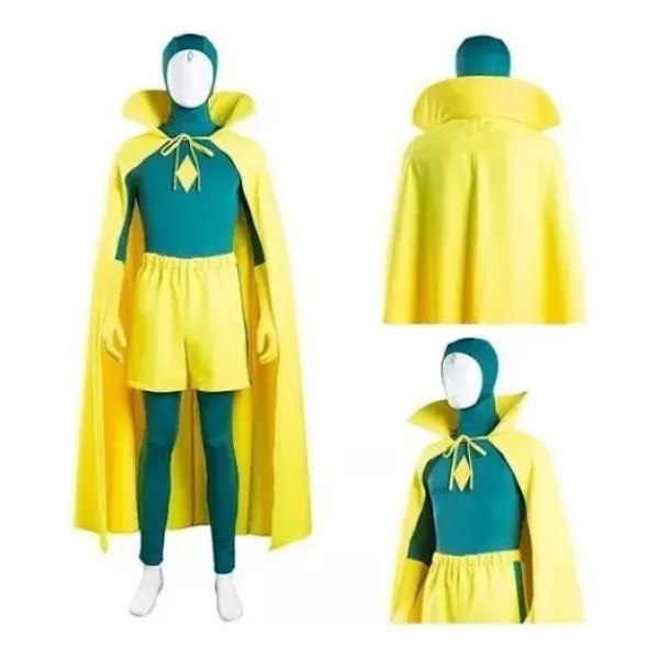 Ny Wanda Vision Halloween Cosplay Fantasy Gul Amarillo 2XLT