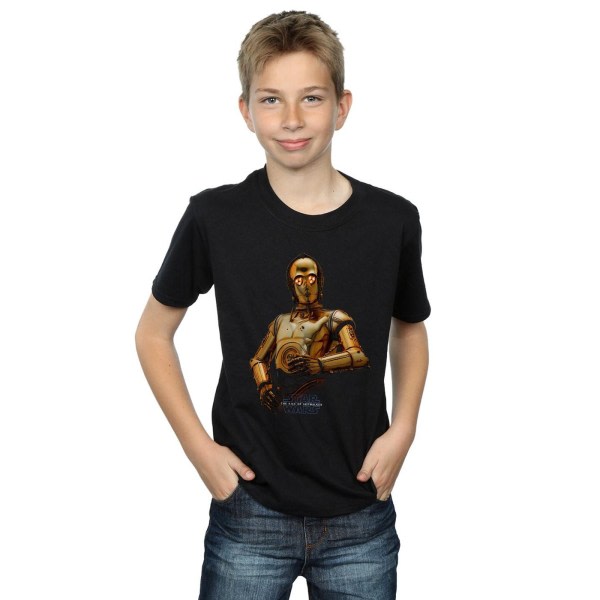 Star Wars Boys The Rise Of Skywalker C-3PO Pose T-shirt 3-4 Ja Black 3-4 Years