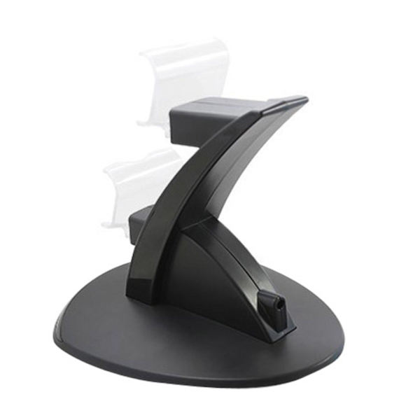 PS4 Ohjain ja Latausasema PS4:lle - Latausasema / Ohjain B Black 1-Pack Kontroll + Laddstation
