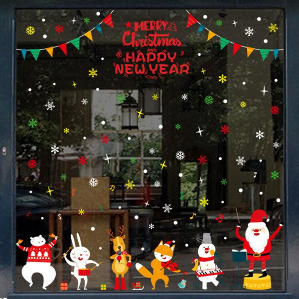 Julmusik Dekaler Glasdekaler Skyltfönster Konstdekor Tapeter