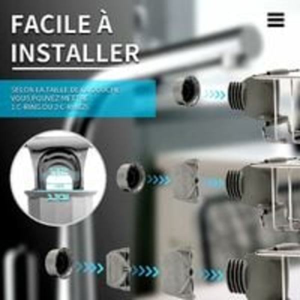 2 stk. Brusehylde Uden boring Bruse-shampoo Holder - Bruse Sæbeholder Bruse Caddy Brusekurv Brusegel Opbevaring Badeværelse Badekar-XF4-