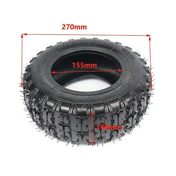 6 Tums Däck Bakre 13x5.00-6 Innertub Yttre Däck för 47cc 49cc Liten ATV Go Kart Mini Quad Bike Snöskoterdelar 13x5.00-6 outer tyre